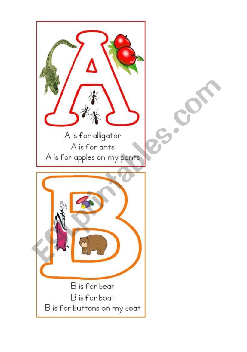 ABC Book worksheet