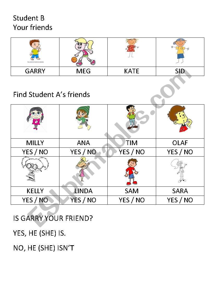 is he/she your friend? part 2 worksheet