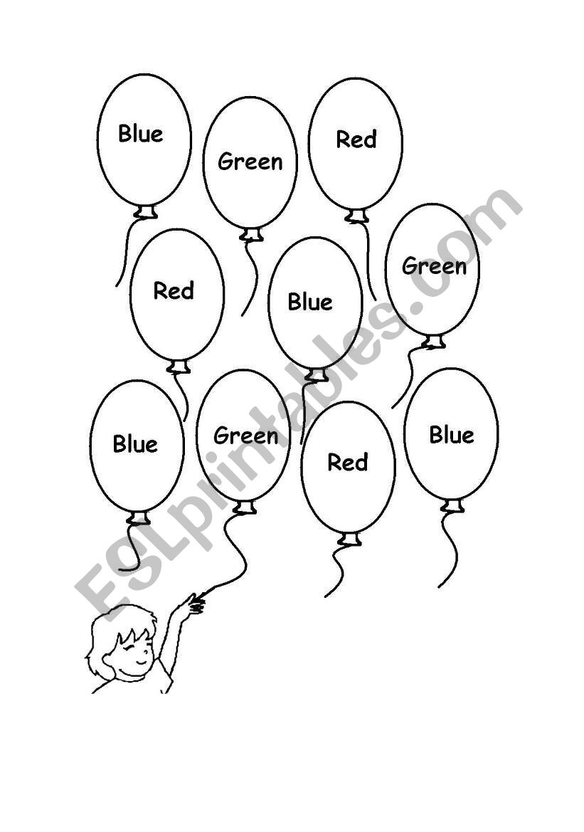 basic colors - ESL worksheet by Shishosey