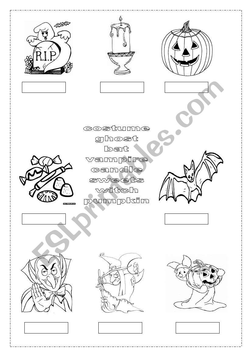 halloween worksheet