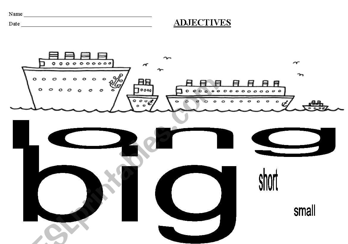 ADJECTIVES worksheet