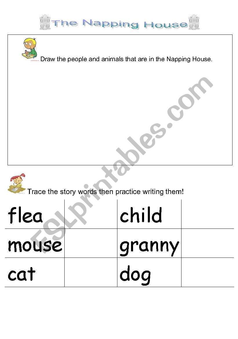 The Napping House worksheet