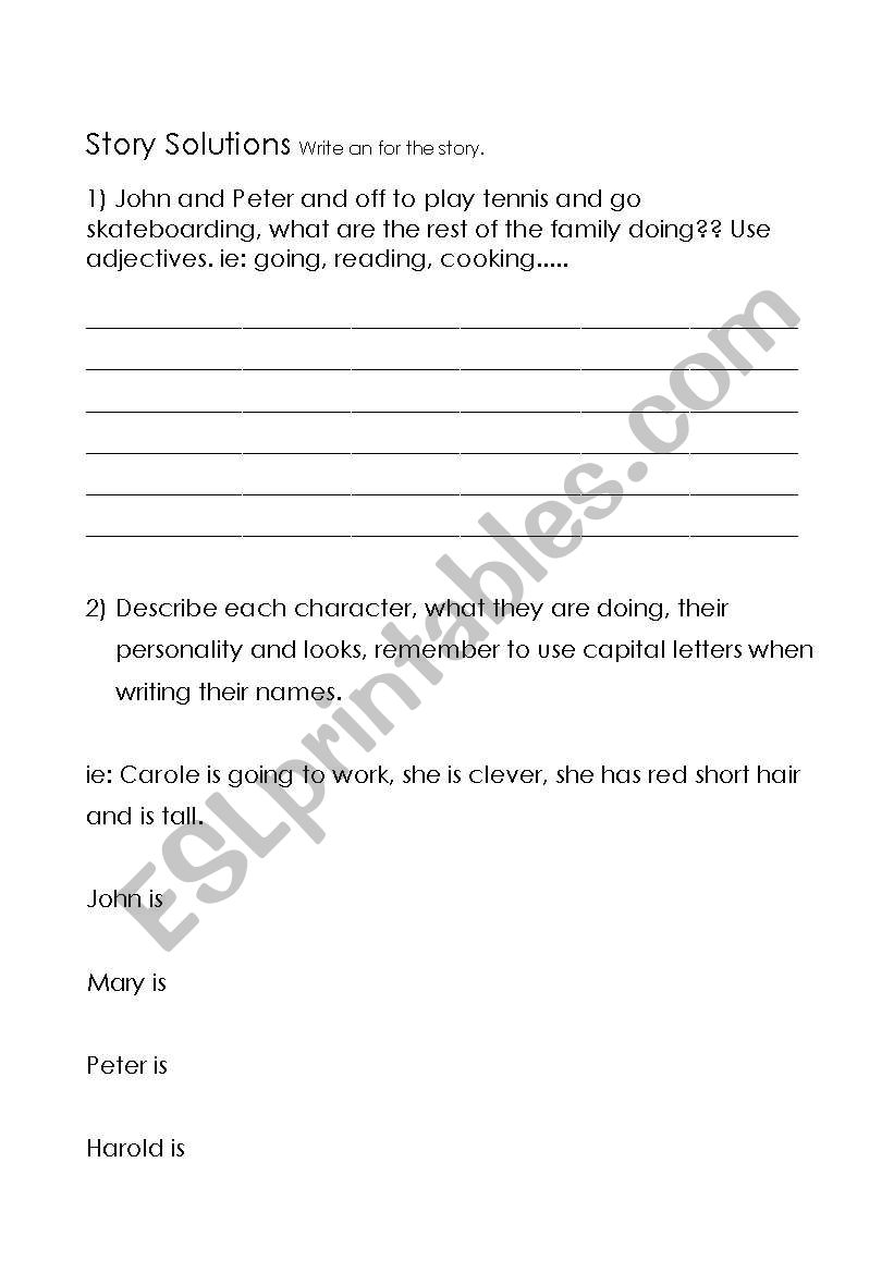 family worksheet