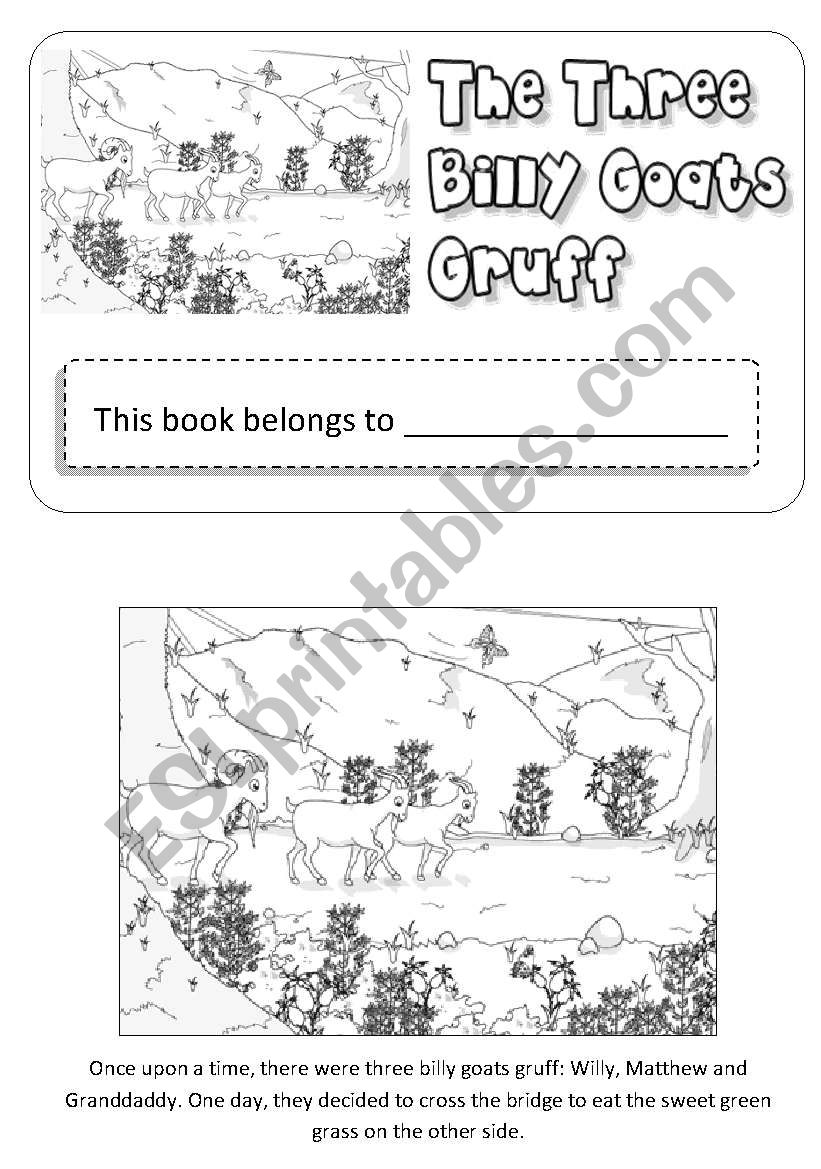 The three Billy Goats Gruff worksheet