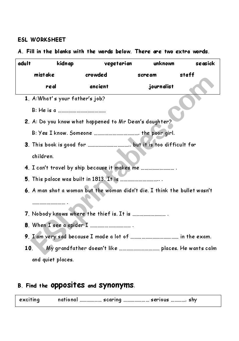 general worksheet worksheet