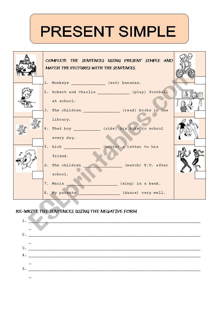 PRESENT SIMPLE worksheet