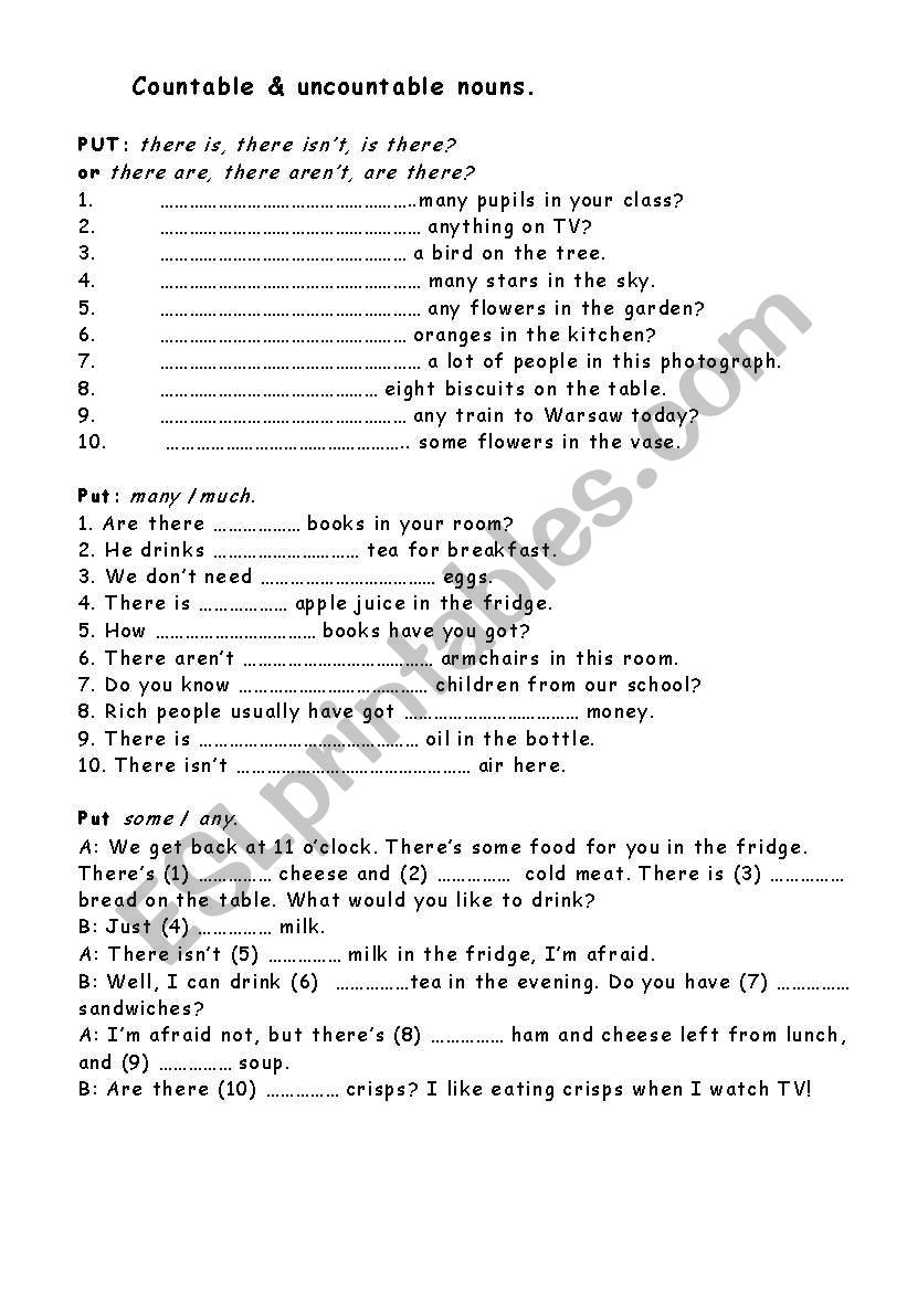 nous  worksheet