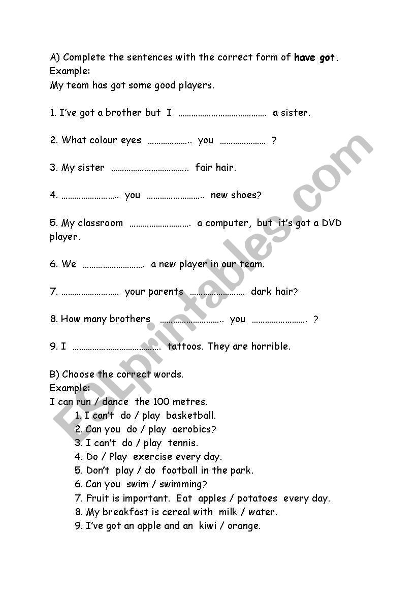 simple present worksheet