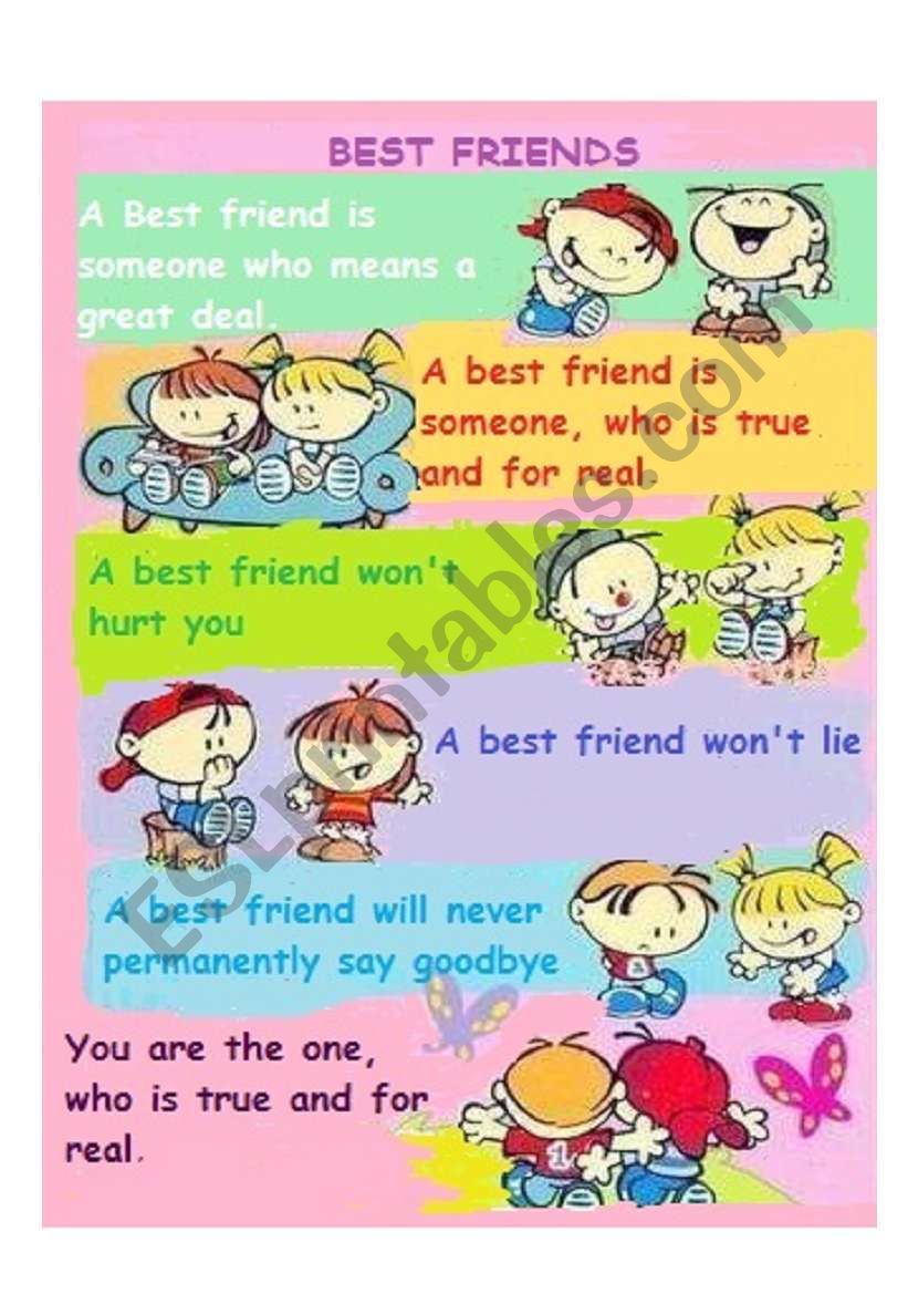 Best Friends worksheet