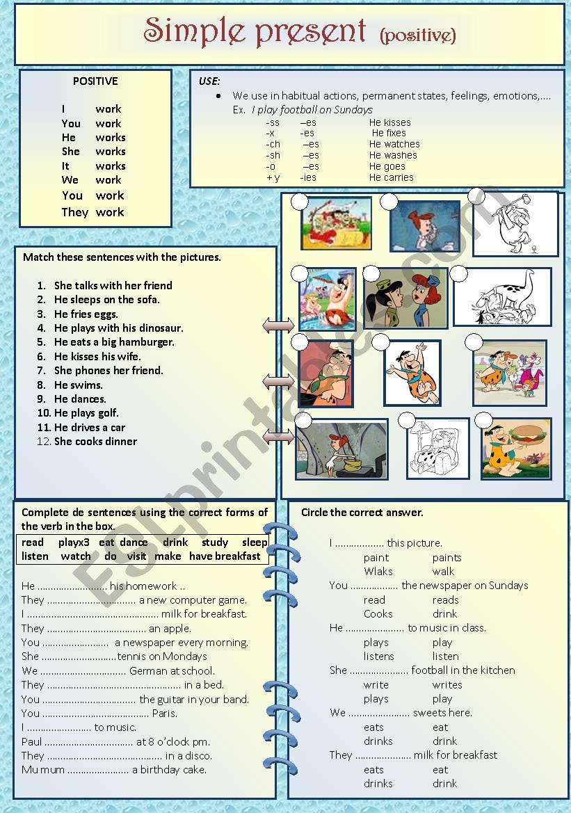 SIMPLE PRESENT worksheet