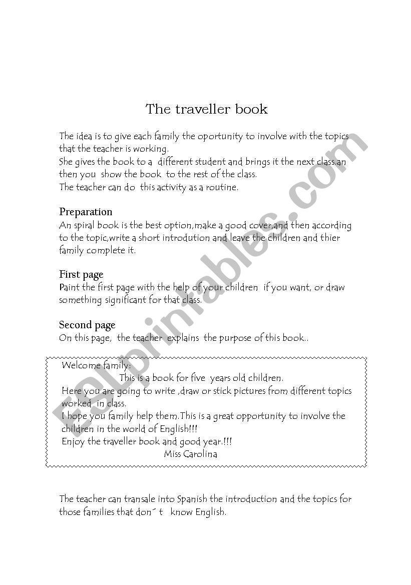 the traveller book worksheet