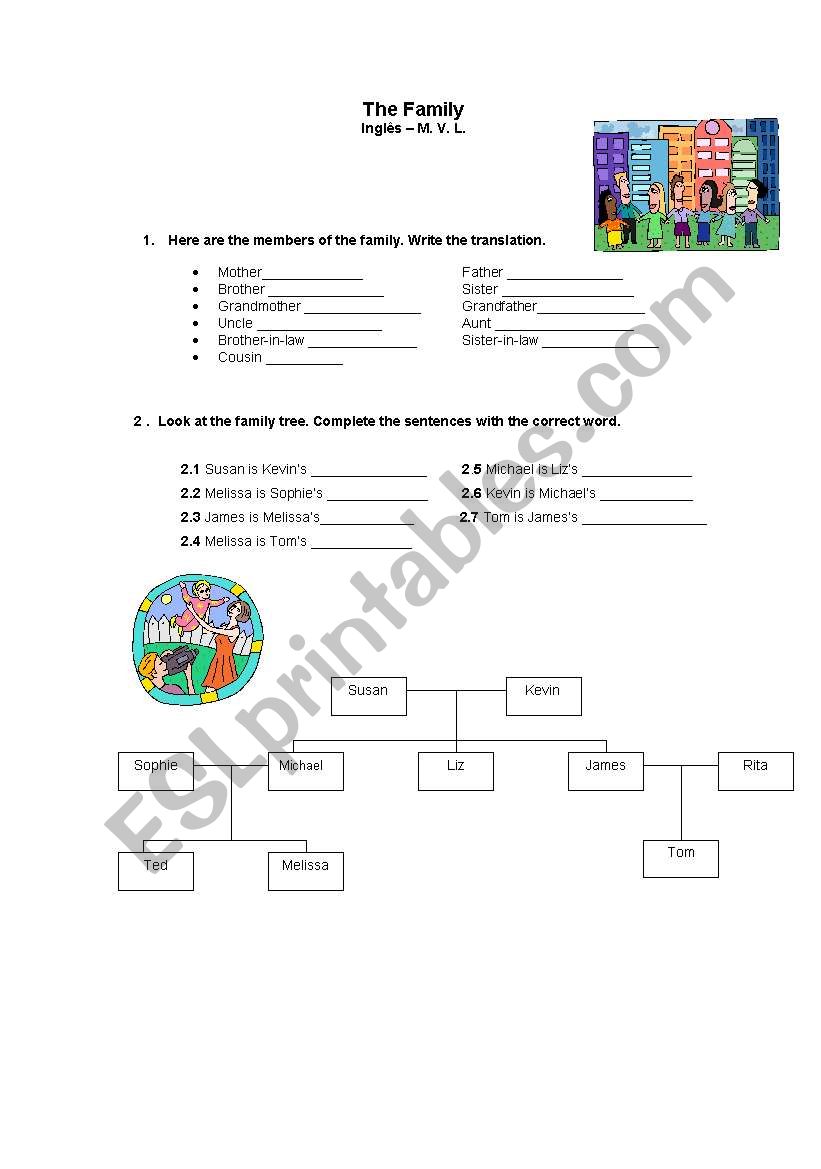 family members worksheet