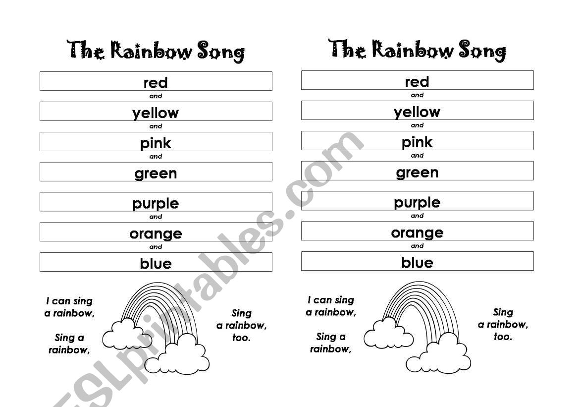 color song worksheet