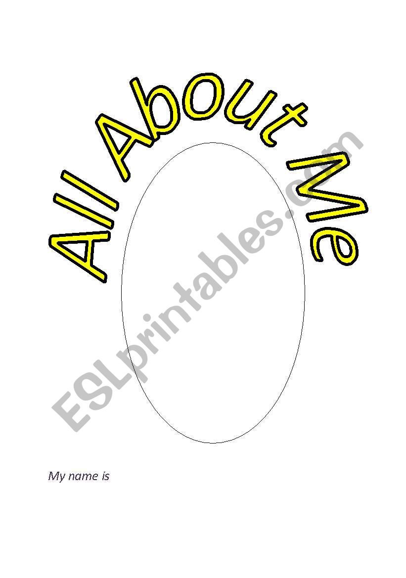 All about me worksheet