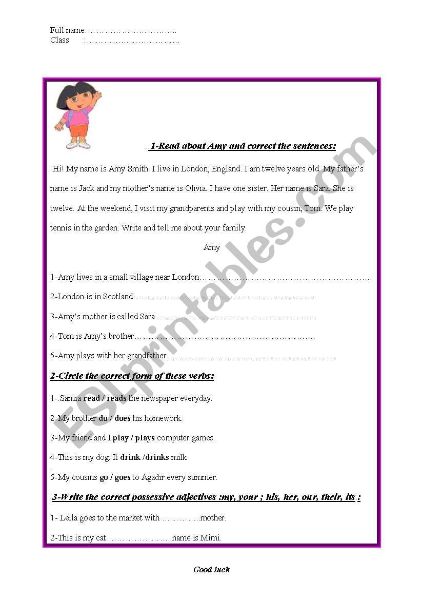 Simple present worksheet