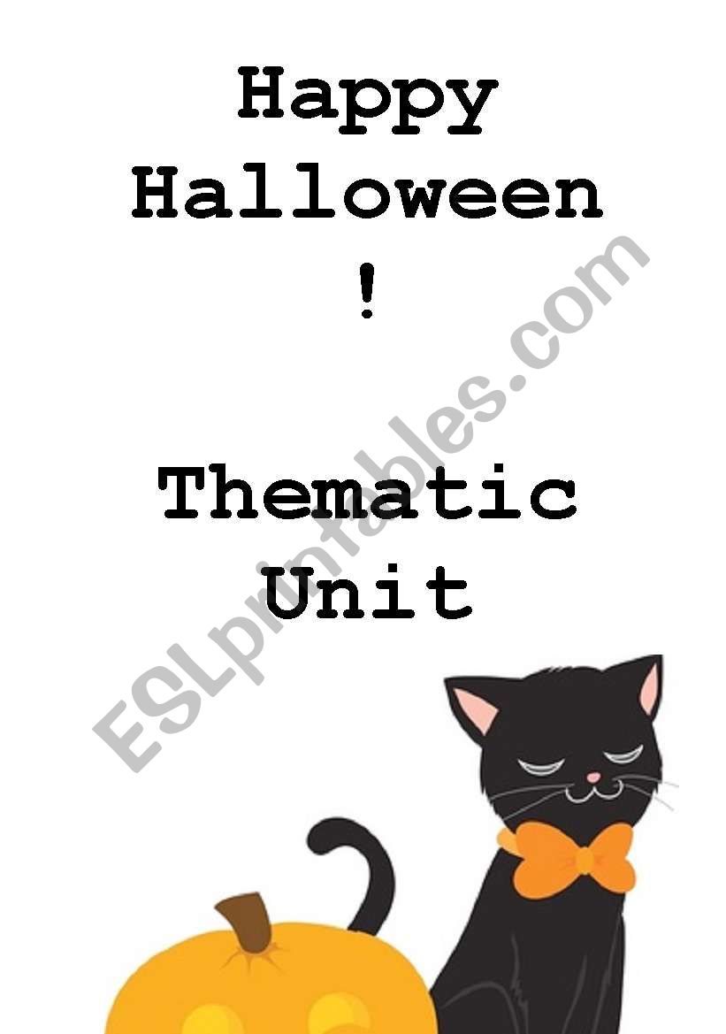 Happy Halloween! Thematic Unit