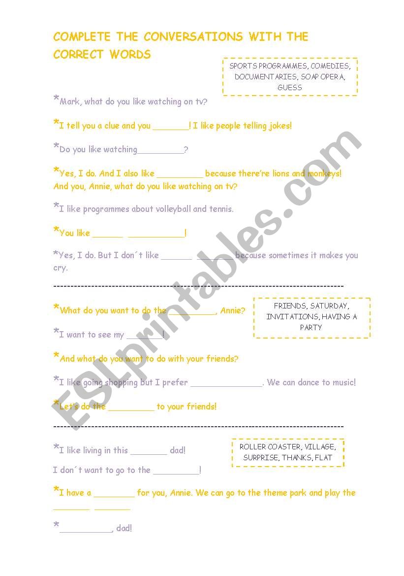PLAYING WITH WORDS worksheet