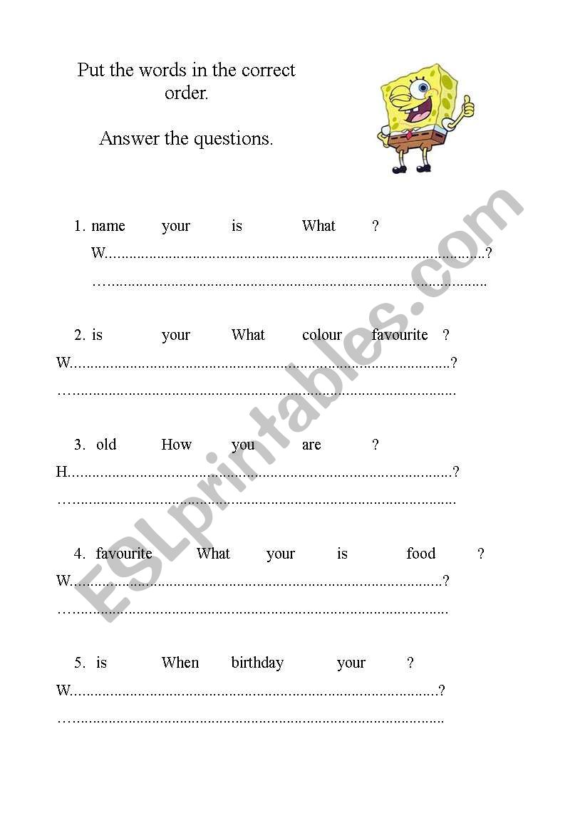 Ice-breaker worksheet