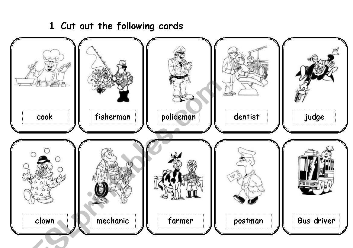 PLAYING CARDS worksheet