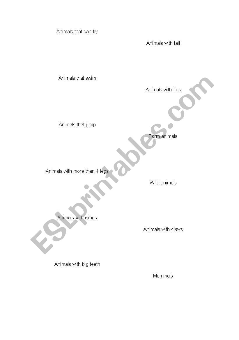 Animal Fun worksheet