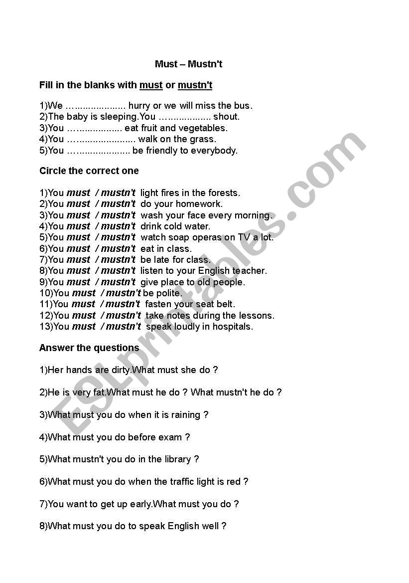 A good worksheet worksheet