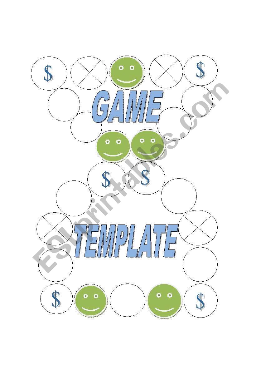 REVISION GAME TEMPLATE worksheet
