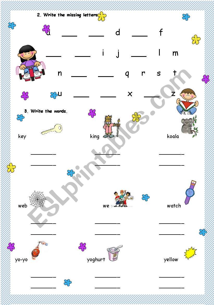 The Alphabet - part 2 worksheet