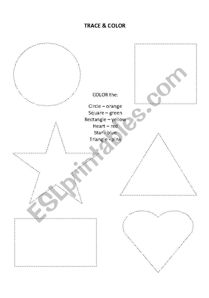 THE SHAPES worksheet