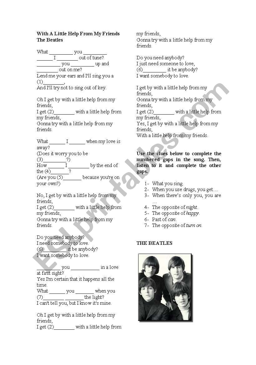 2nd conditional song worksheet