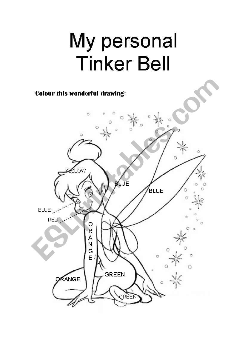 My personal Tinker Bell worksheet