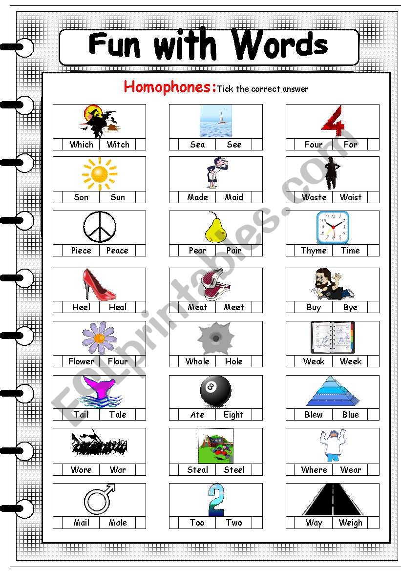 fun with words 1 worksheet