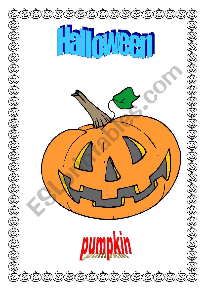 Halloween vocabulary flashcards part 1