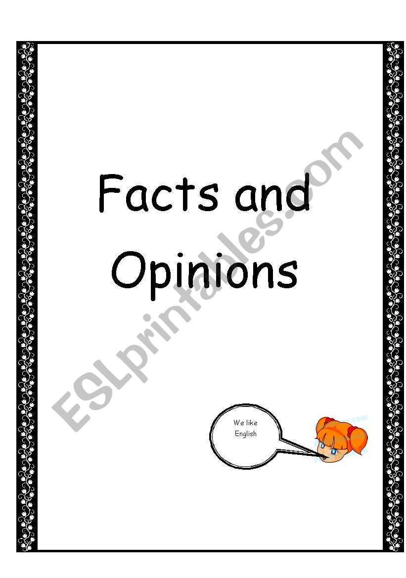 Facts and Opinions  worksheet