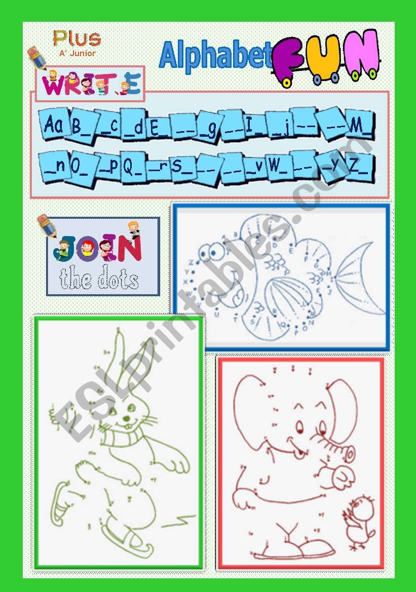 Alphabet fun worksheet