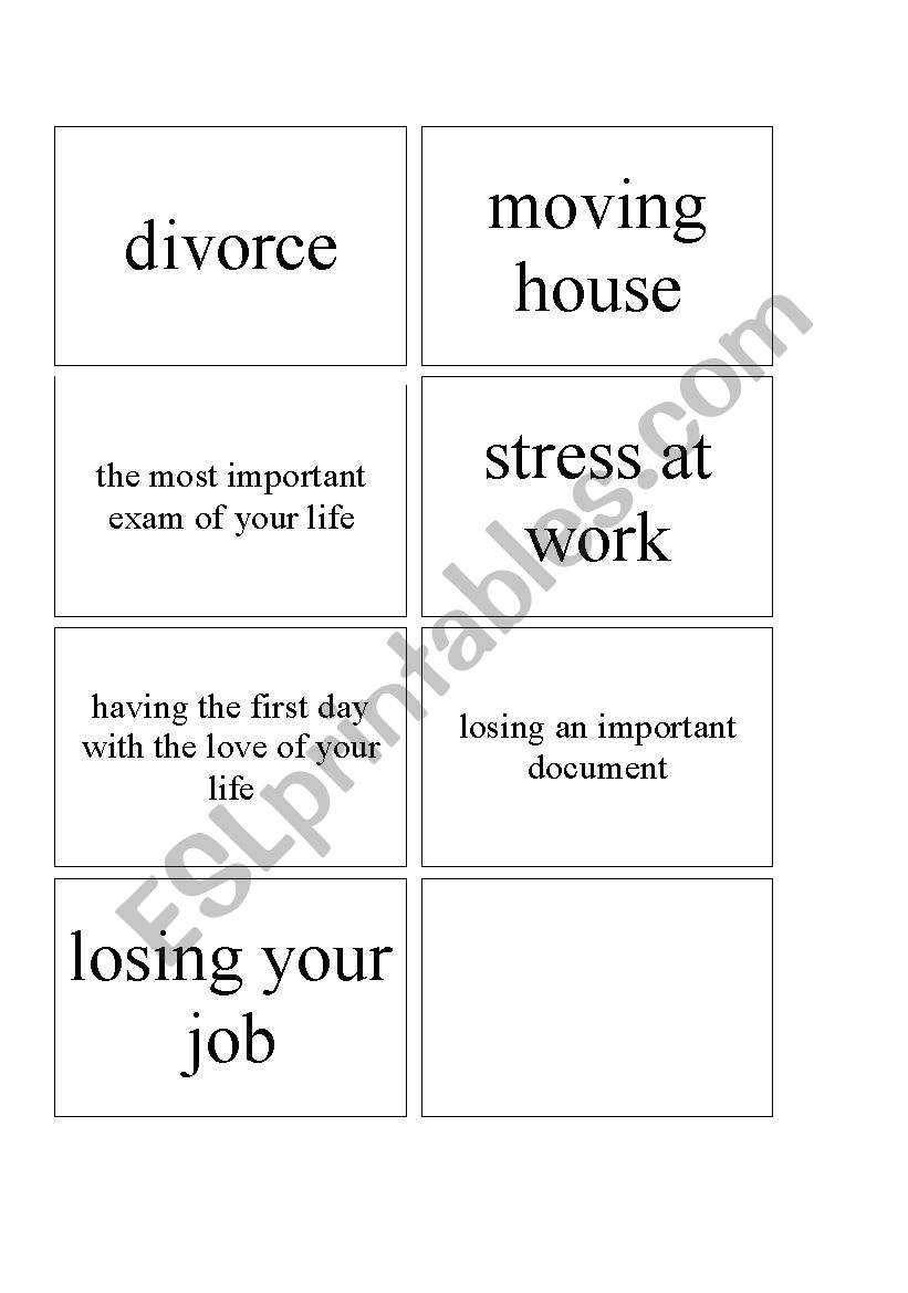 Coping with stress worksheet