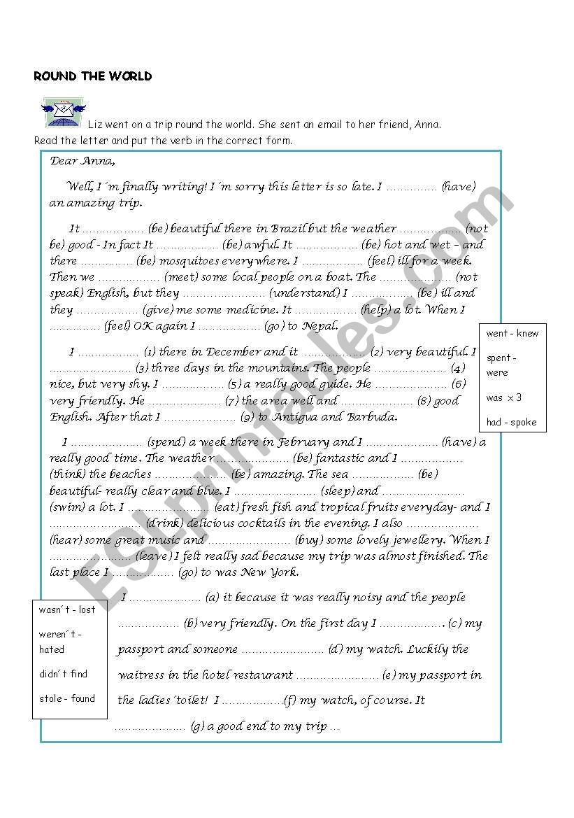 SIMPLE PAST worksheet