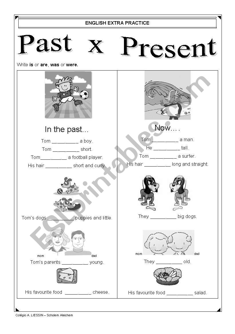 Past x Present worksheet