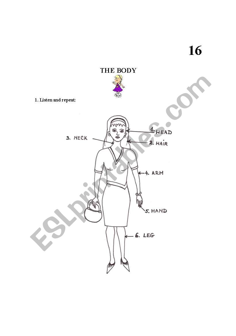 The body worksheet