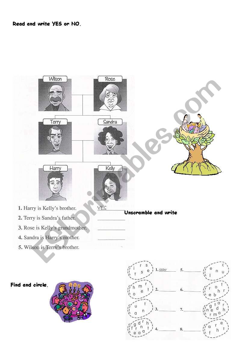 Family worksheet