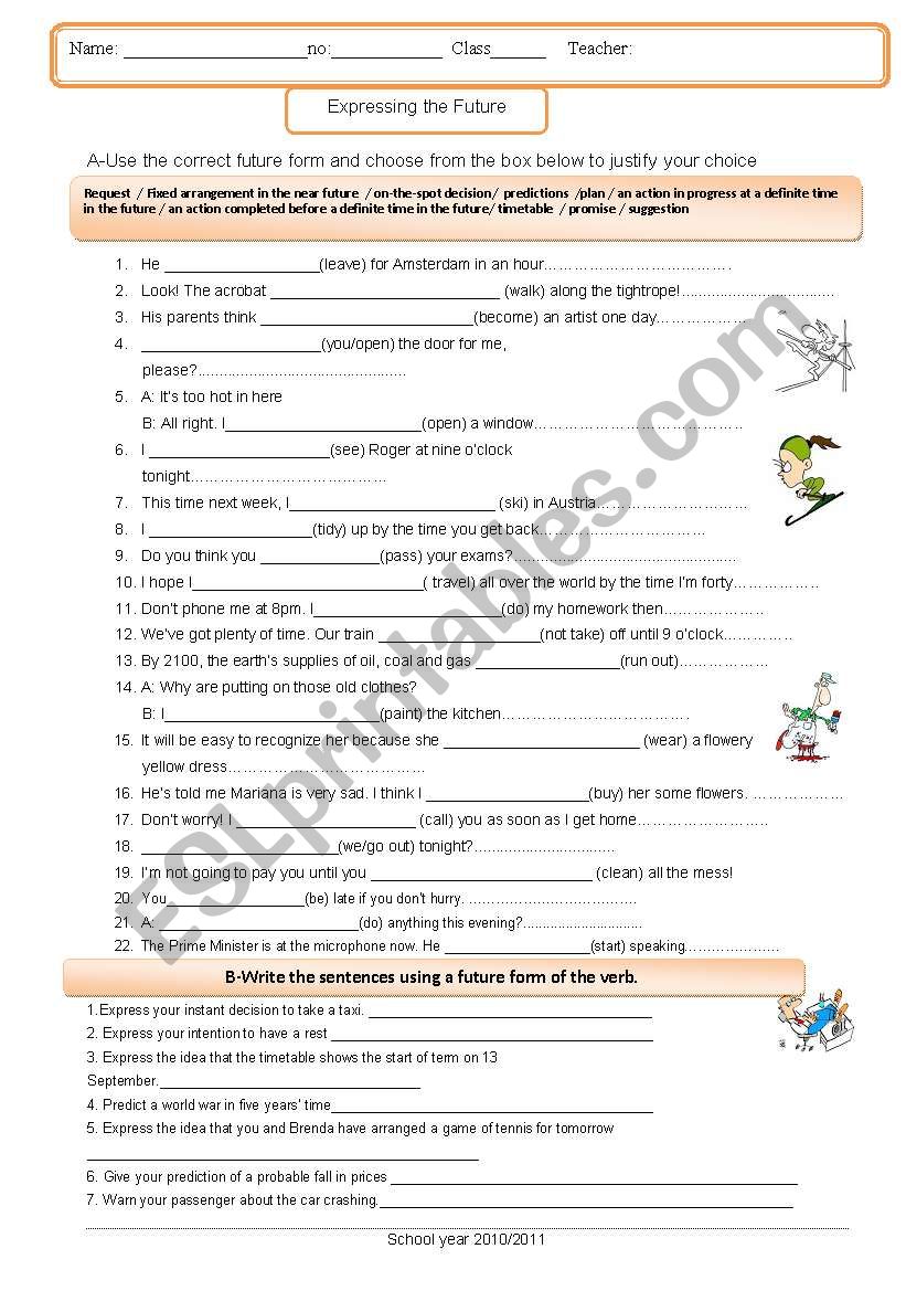 Future  worksheet