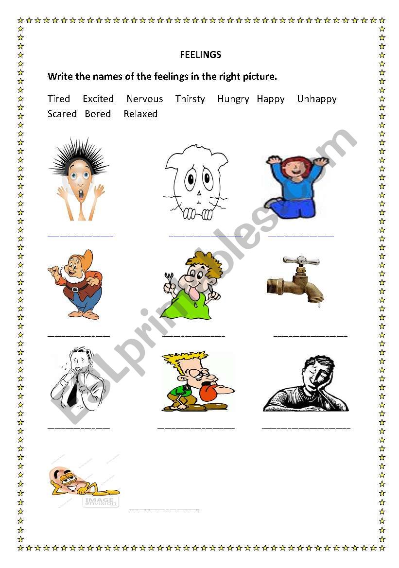 feelings worksheet