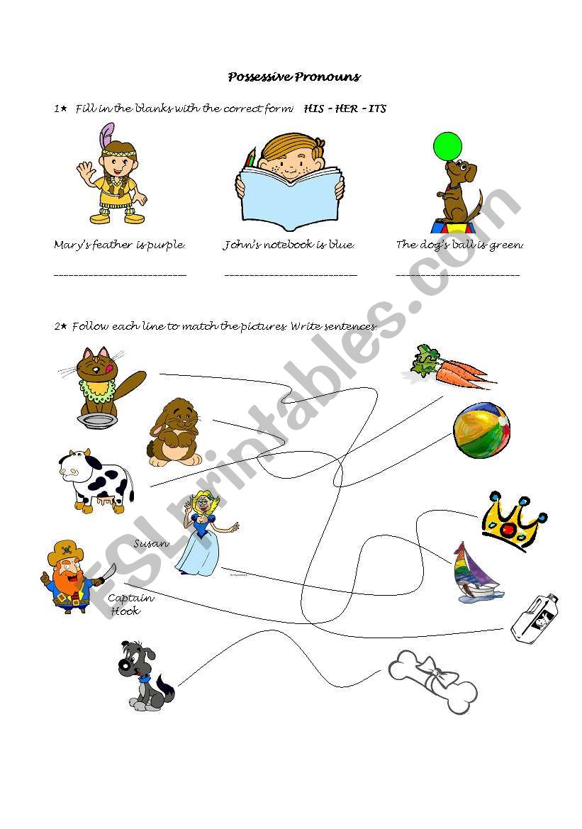 Possessive Pronouns worksheet