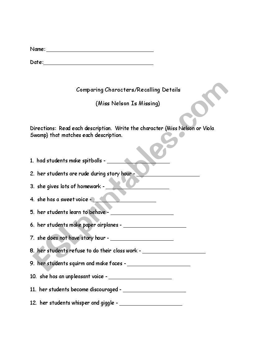 english-worksheets-comparing-characters-recalling-details