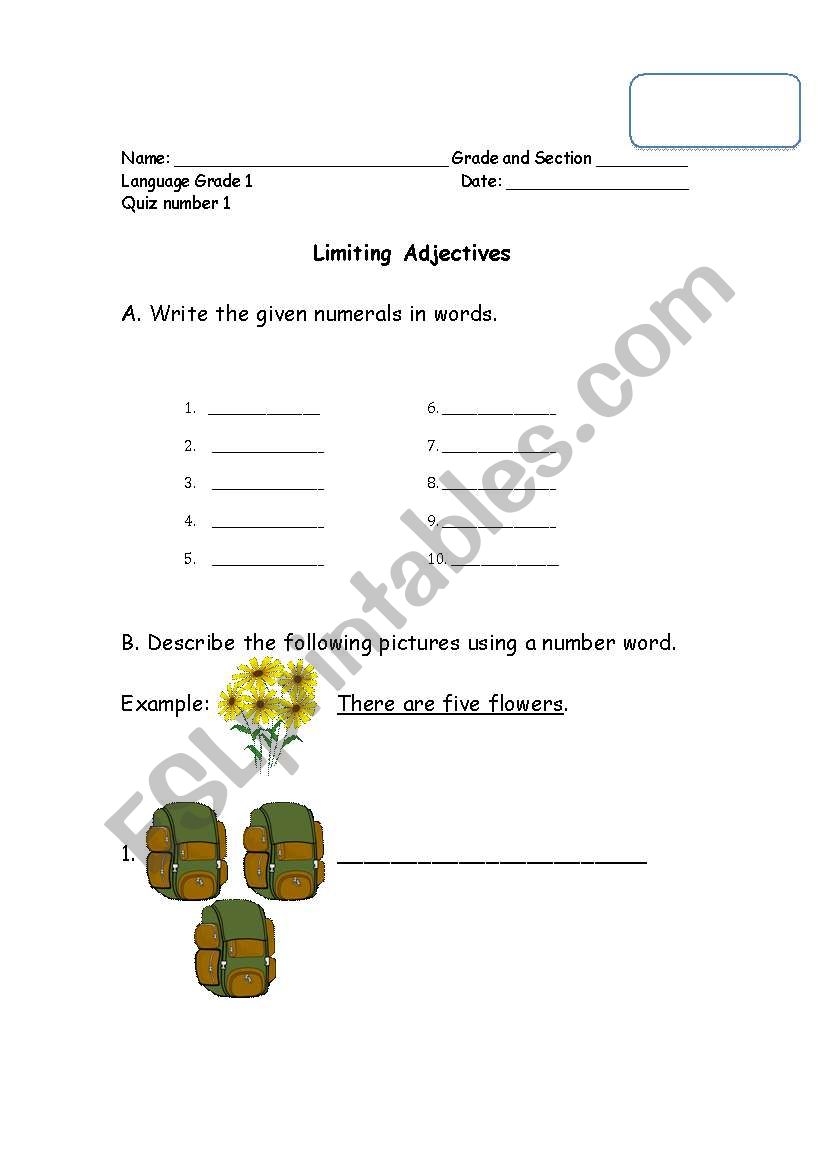 english-worksheets-limiting-adjectives-cardinal-and-ordinals