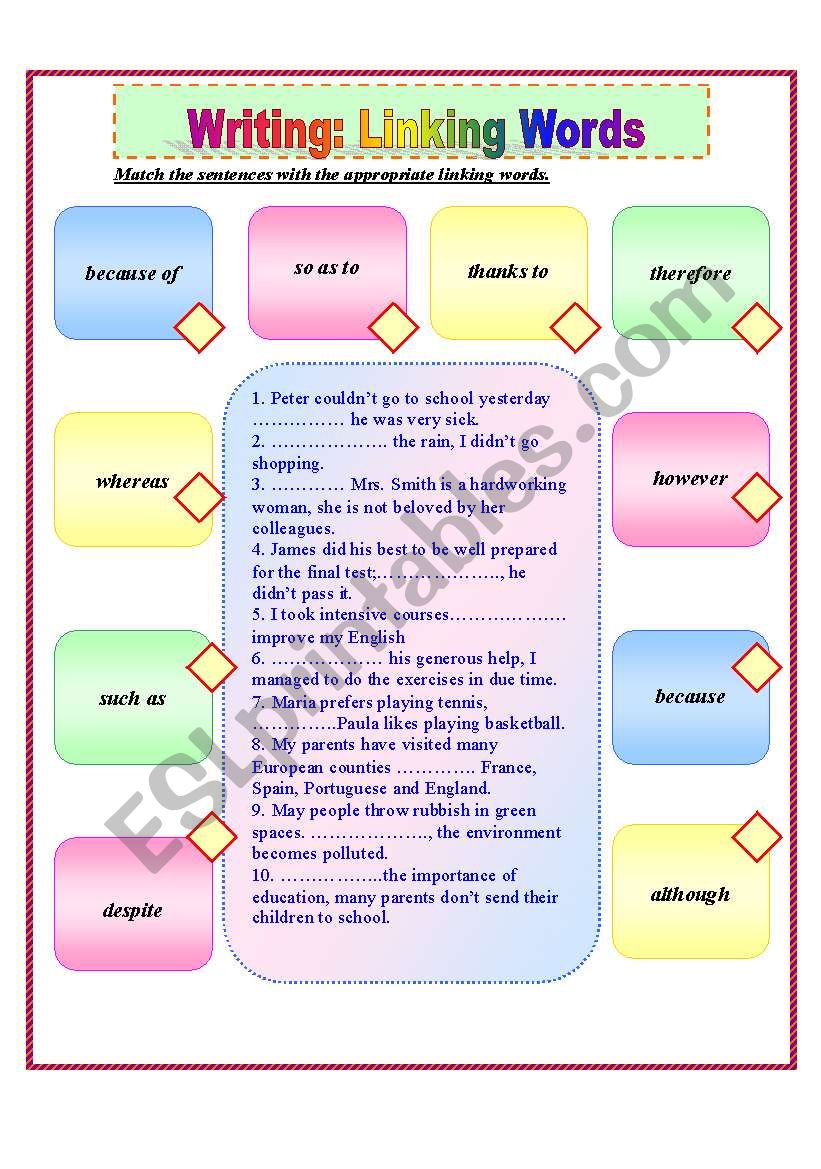 linking-words-esl-worksheet-by-kons