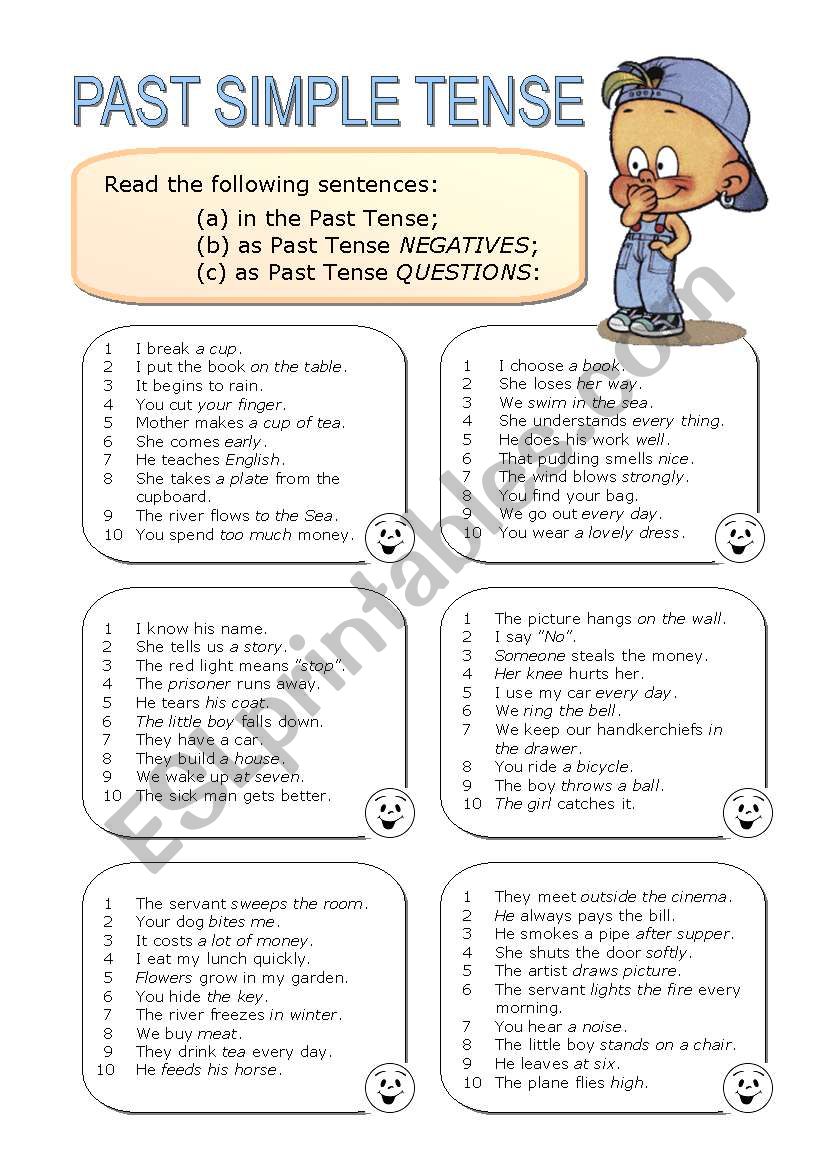 Past Simple Tense worksheet