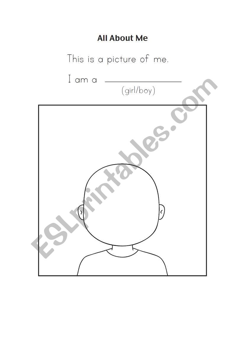 ALL ABOUT ME worksheet