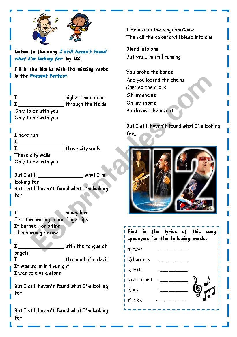 Present Perfect worksheet