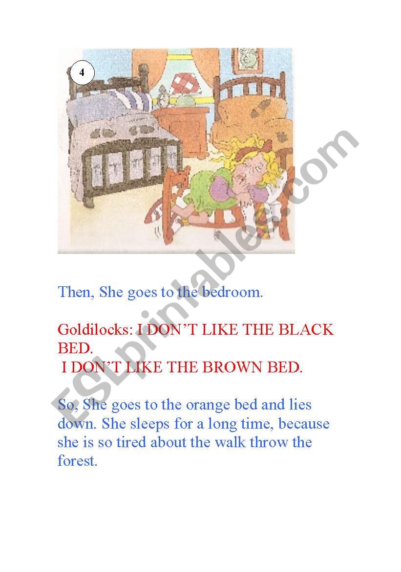 Goldilocks ( The second and last part) 4,5,6,7 / 7