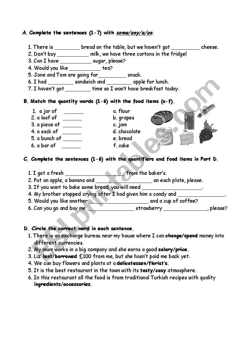 quantifiers worksheet